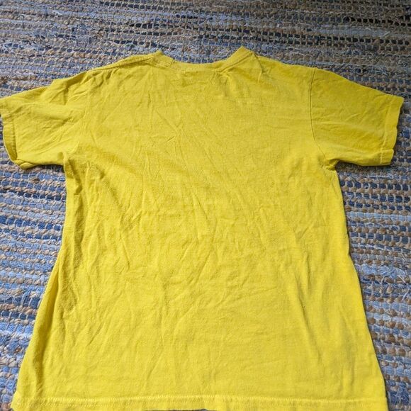 Peanuts Yellow Graphic T Shirt Snoopy Charlie Brown Youth L Fits Adult XS Retro - Picture 6 of 6